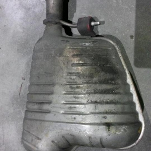 Глушитель Audi A6 C6/4F2 '2006 задняя банка, обрезанная R