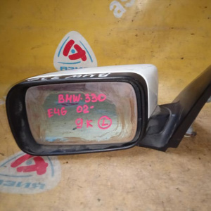 Зеркало BMW 3-Series E46 лев Sedan 9k USA (дефект полотна, обрезана фишка) '1998-2005