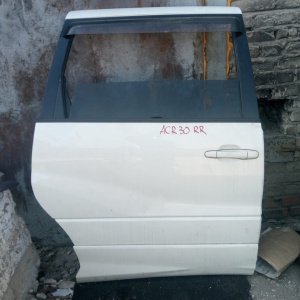 Дверь боковая TOYOTA Estima ACR40 зад, прав Aeros БЕЗ РУЧКИ (цена за голое железо)