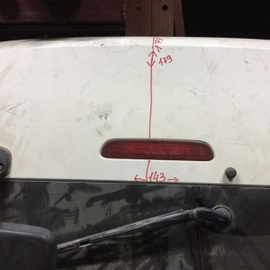 Дверь задняя TOYOTA Hiace KDH200 высокая крыша,метла