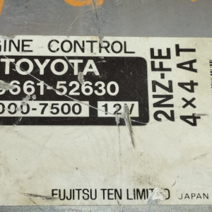 Компьютер Toyota Platz 2NZ-FE NCP15/NCP16 4WD a/t разъёмы компьютера в 2 ряда