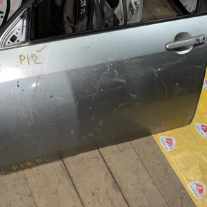 Дверь боковая NISSAN Primera P12 перед, лев Дефект(цена за голое железо)