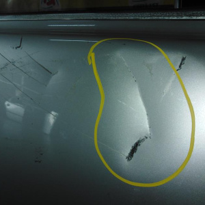 Дверь боковая Volvo XC90 CZ/CT '2002-2014 зад, прав в сборе (дефект)