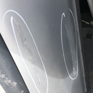 Дверь боковая TOYOTA Raum EXZ10 перед, прав Дефект (цена за голое железо)