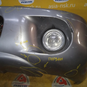 Бампер Hyundai Santa Fe SM/BB '2000-2004 перед туманки (трещины, вмятины) 8651126900