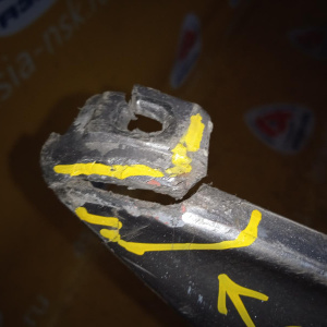 Бампер Hyundai Santa Fe SM/BB '2000-2004 перед туманки (трещины, вмятины) 8651126900