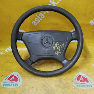 Подушка безопасности Mercedes C-Class W202/W210/W140 водителя с зарядом 1 разъем 4 спицы + руль дефект кожи A1404600398