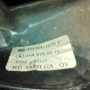 Зеркало Mercedes A-Class W168 прав 7к '1997-2001