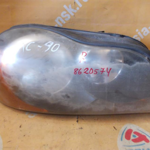 Фара Volvo XC90 CZ '2002-2014 прав USA мех. корректор галоген чёрная (дефект крепл.) 31276810