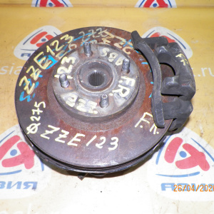 Ступица Toyota ZZE123 Corolla Fielder 2ZZ перед, прав 2WD ABS.В сборе. Диаметр диска- 275 мм. Толщина-V25. 4 шпильки. 43211-19015. 43512-12630