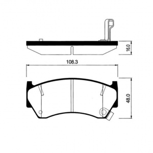 Колодки тормозные Nissan Wingroad WFY10/N15/Z10/PR11/FN15/FB14/GC31S ОСТАТОК 50% F 41060-0M890/PF-2420