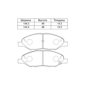 Колодки тормозные Nissan March VY12/G11/BZ11/K12/E11/C11/SC11 CR10DE ОСТАТОК 60% F 41060-AX085/PF-2452