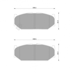 Колодки тормозные Suzuki Swift ZC11S/ZC21S/ZC31S/ZC71S/ZC72S/ZD11S/ZD21S ОСТАТОК 70-80% F 55810-57K00/NP9009