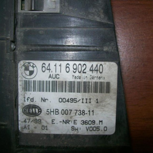 Блок управления климат-контролем BMW E46 3-Series, 64116956319