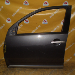 Дверь боковая MITSUBISHI Outlander CW5W '2006 перед, лев дефект  с накладкой (цена за голое железо)