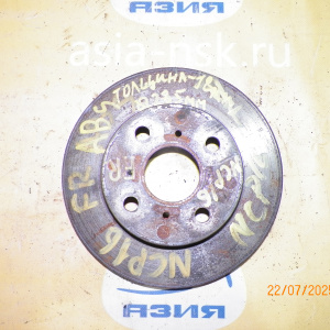 Диск тормозной Toyota NCP10/NCP12/NCP15/NCP16/SCP10/SCP11/SCP13 Vitz/Platz F диаметр 235 мм толщина 18 мм 43512-52010