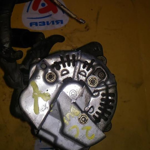 Генератор TOYOTA 2C/3C CR30 вакуум спереди BUS под 2 ремня 4 конт. круглый разъем