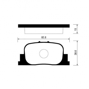 Колодки тормозные Toyota Camry Gracia SXV20/AZV50/SV50/ZZT241/AZT241/MCV21/ZCT10 '1999-2001 ОСТАТОК 80% R 04416-32030/PF-1431