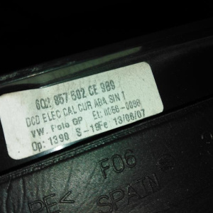 Зеркало Volkswagen Polo 9N3 прав RHD 10к 11пр с поворотником 6Q2857502CE '2005-2009