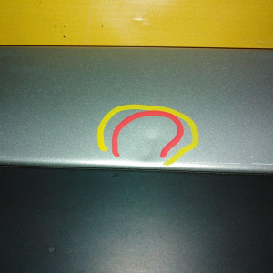 Дверь задняя Citroen C4 LC '2004-2008 Hatchback спойлер (дефект, вмятины)