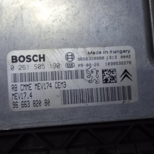 Блок управления двс Peugeot 207 A7/WC EP6C/5FS/5F01 '2009 0261S05190