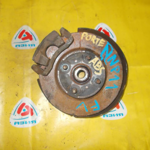Ступица TOYOTA NNP11 Porte перед, лев ABS. В сборе. Скоба V22.
