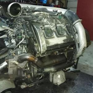 Двигатель Audi A4 AGB-018010 EA835 2.7 biturbo V6 4WD 6MT 265 л.с. S4 quattro 078100105QX B5/8D2/8D5 '1999