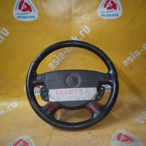 Подушка безопасности Chevrolet Lacetti J200 вод.4 спицы c мульти рулём кожа (дефект кожи)