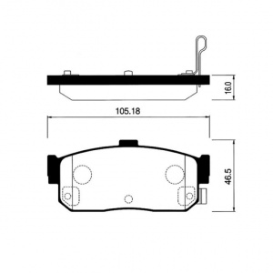 Колодки тормозные Nissan Cefiro A32/A33/W10/EU13/EU14/JB15/HV10 QG18DE '-12.2000 ОСТАТОК 80-90% R 44060-0N690/PF-2224