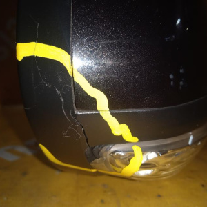 Зеркало Chevrolet Epica V250 прав 12к LHD с повторителем (дефект корпуса и повторителя, без полотна)