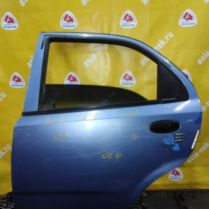 Дверь боковая Chevrolet Aveo T200 '2002-2008 зад, лев Daewoo Kalos Седан, в сборе (ржавчина) 96585401