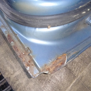 Дверь боковая Chevrolet Aveo T200 '2002-2008 зад, лев Daewoo Kalos Седан, в сборе (ржавчина) 96585401