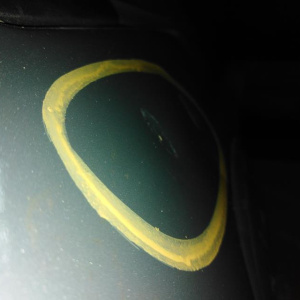 Дверь боковая Chevrolet Spark M200/M250 '2005-2010 зад, прав Daewoo Matiz в сборе (дефект, вмятина)