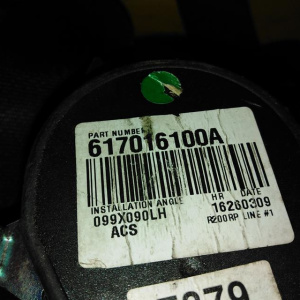 Ремень безопасности Chevrolet J300 Cruze F (пара) 617016100A