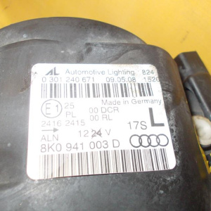 Фара Audi A4 B8/8K2/8K5/8KH '2007-2012 лев RHD HID-ксенон в сборе 8K0941003D (сломан корпус)