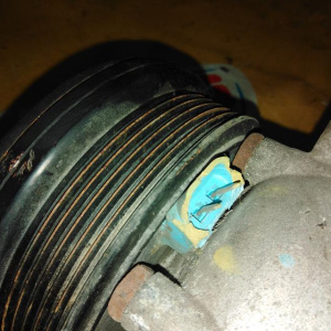 Компрессор кондиционера Chevrolet LF3/X20D1/LF4/X25D1 Epica V250 '2006-2011 (дефект фишки) 96409087