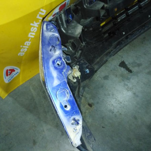 Бампер Peugeot 207 A7 '2009-2013 перед в сборе (туманки)