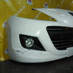 Бампер Peugeot 207 A7 '2009-2013 перед в сборе (туманки)