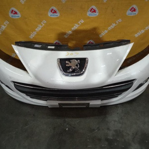 Бампер Peugeot 207 A7 '2009-2013 перед в сборе (туманки)