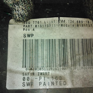 Бампер Opel Astra H A04/L35/L70 '2005 зад Универсал Safir Zwart 1404182,