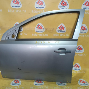 Дверь боковая Opel Astra H A04/L48/L35/L70 '2004-2015 перед, лев в сборе (замята снизу)