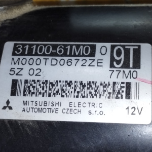 Стартер Suzuki M16A Vitara/SX4 LY/APK416/AKK416 '2014-2021 31100-61M00 / M000TD0672ZE