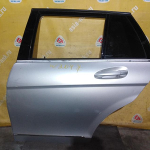 Дверь боковая Mercedes C-Class W204/S204 зад, лев Универсал, в сборе, серебро 775U '2008