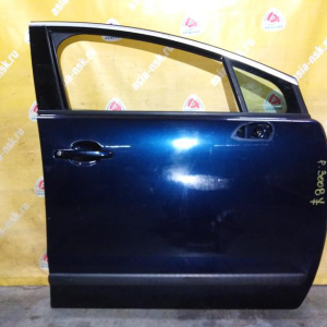 Дверь боковая Peugeot 3008 T8/0U '2009-2017 перед, прав в сборе (без обшивки)