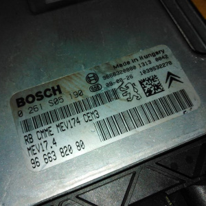 Блок управления двс Peugeot 207 A7/WC EP6C/5FS/5F01 '2009 0261S05190+блок BSI 9664983180 +1 чип