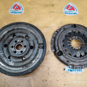 Маховик Nissan MR18/MR20/MRA8 X-Trail/Cube/Qashqai/Sentra/Tiida T31/Z12/J10/B16/B17/C11 m/t демпферный, + корзина ( диск 225 мм. ) 18 кг с диском и ко