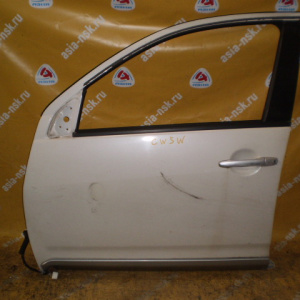 Дверь боковая MITSUBISHI Outlander CW5W '2006 перед, лев с накладкой (цена за голое железо)