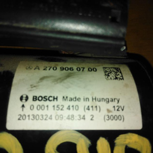 Стартер Mercedes M270E16/270.910 B-Class W176/W246 '2013 A2709060700