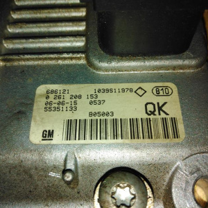 Блок управления двс Opel Astra H/Zafira B A04/A05 LU2/Z20LER '2004- 2.0 Turbo 200 л.с. 6MT QK 0261208153 55351133