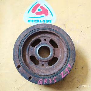 Шкив коленвала Nissan QR25-DE X-Trail/Murano/Teana T31/Z51/J32 ржавый 12303-JG30A